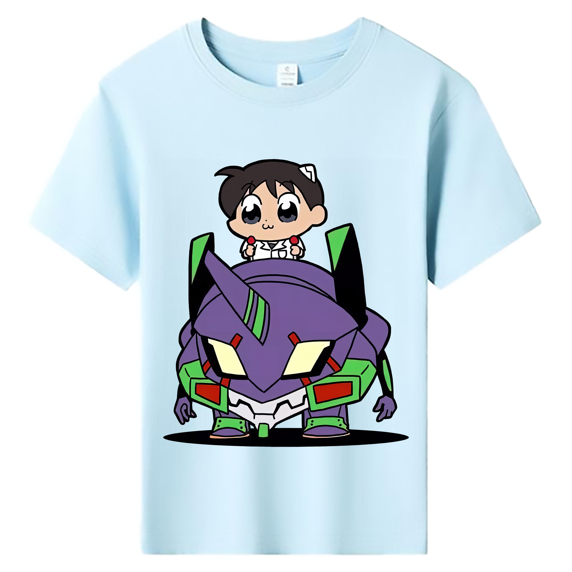 （画像用） EVA 新世紀エヴァンゲリオン 綿100％キッズTシャツ（フロントプリント）